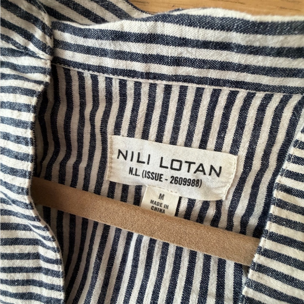 Nili Lotan Linen Striped Tunic - Picture 9 of 10